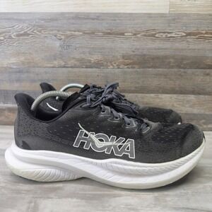 Hoka One One Mach 6 Men's Running Shoes Black White Size 11 D 1147790 BWHT